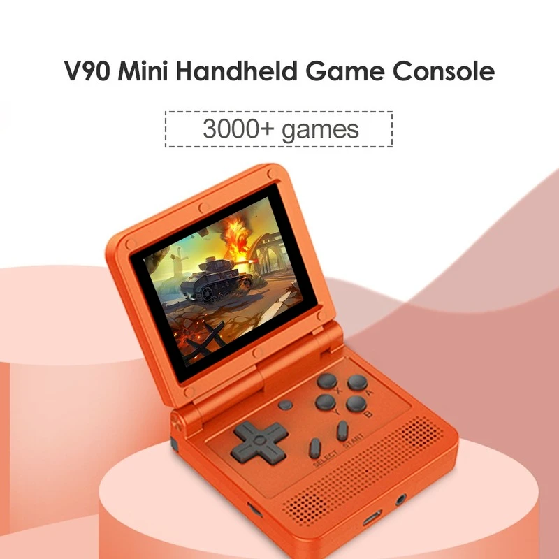 2022 New  V90 Mini Handheld Game console 3.0 Inch IPS Handheld Console 3000 Classic Games Pocket Mini Video GameBoy Player