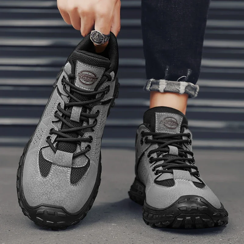 New Mid-top Men's Casual Shoes Outdoor Non-slip British Style Men Shoe Spring Autumn Fashion Sneakers Man Business Work Shoes