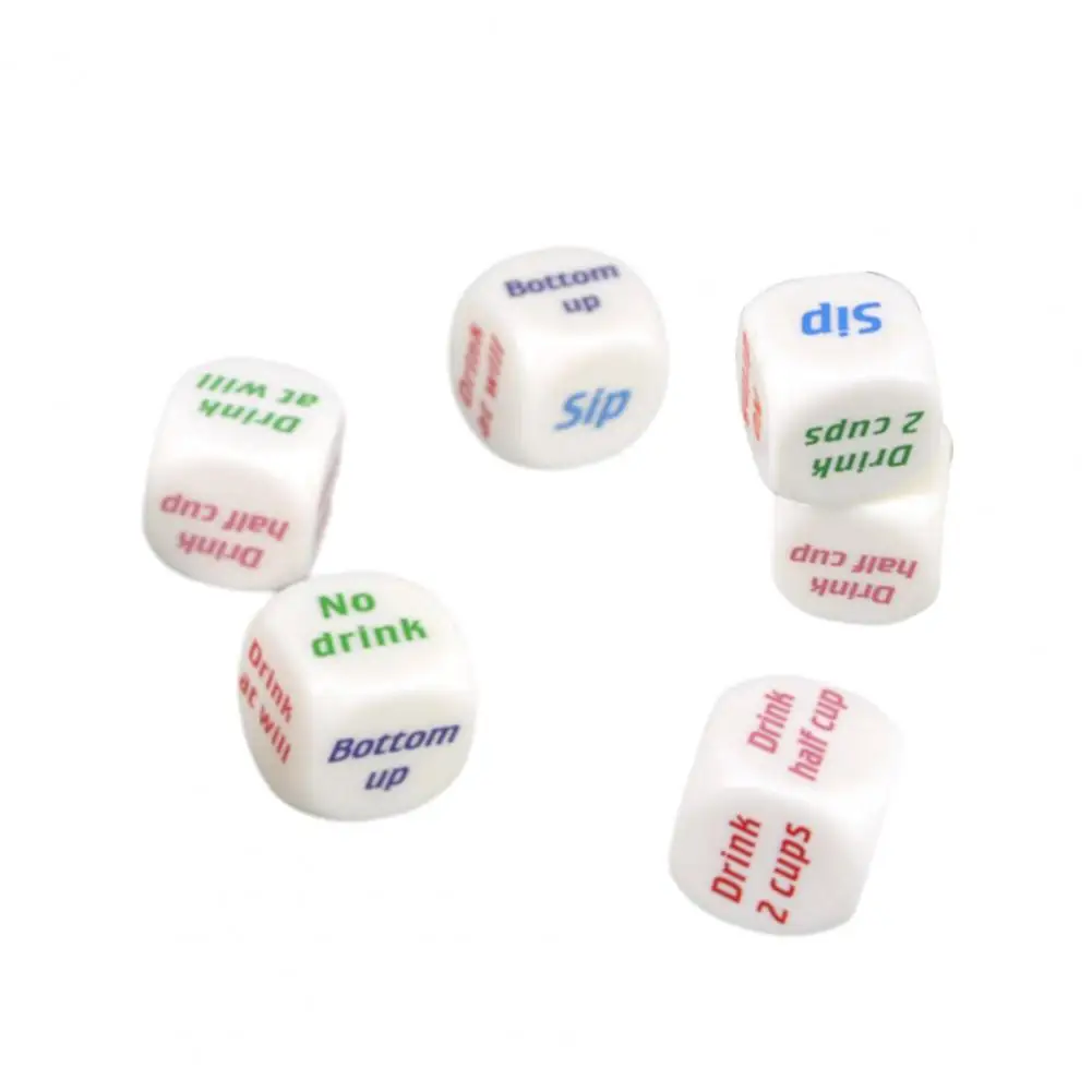 Dice with Drinking Instructions Versatile Acrylic Drinking Dice Game Set for Party Bar 6 Funny Sip Dice with English for Club the victorian english gentlemens club – the victorian english gentlemens club 1 cd