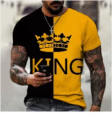 Colorful 3d graffiti printing men's T-shirt fashion tops 2021 summer casual breathable retro style cost-effective summer T-shirt