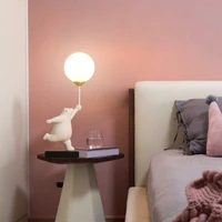 Cartoon Bear Table Lamps Boy Girl Bedroom Bedside Illumination Creative Study Reading Table Lights Children's Room Bear Lamp G9 2