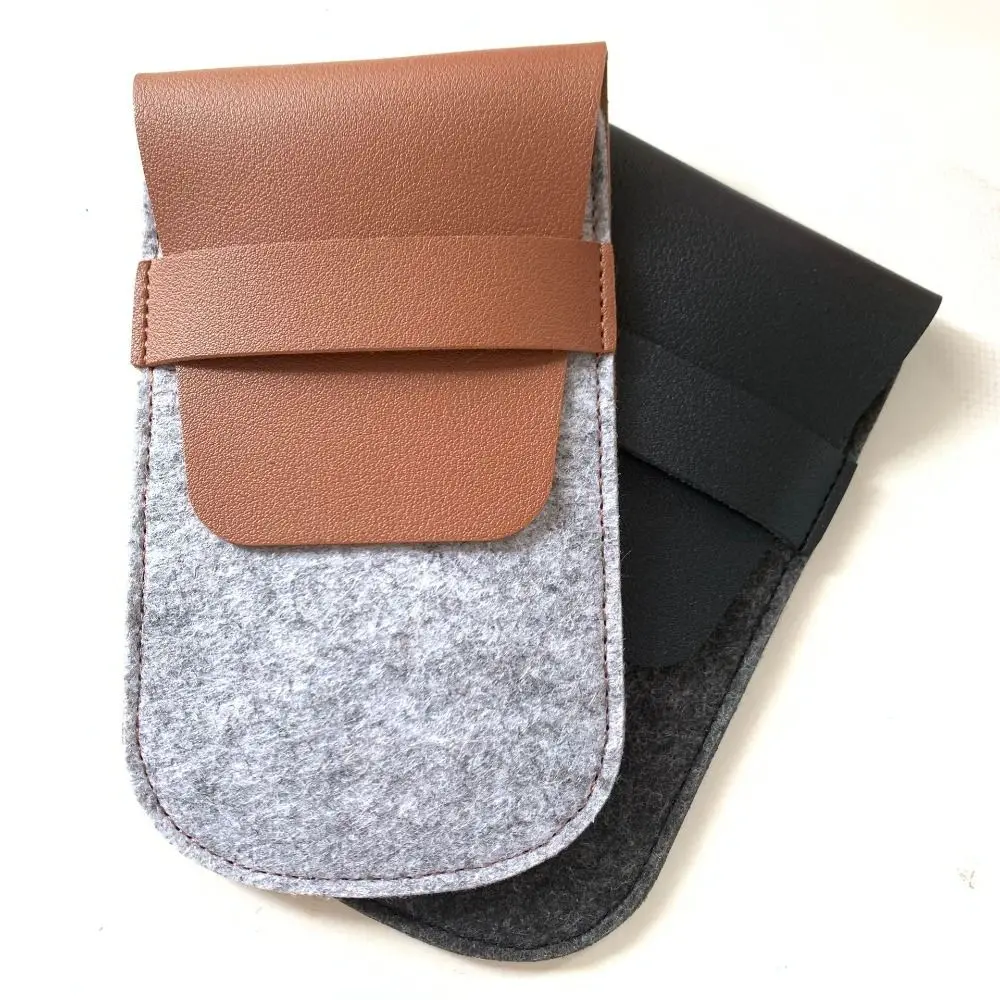 Dust Protect Gift Felt Leather Organizer Watch Case Watch Pouch Storage Bag Protection Bag For Travel