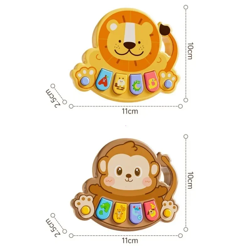 Hudební hračky pro děti s elektronickým klavírem Výuka hudby Lion Music Hračky pro miminka Multifunkční elektronické hudební