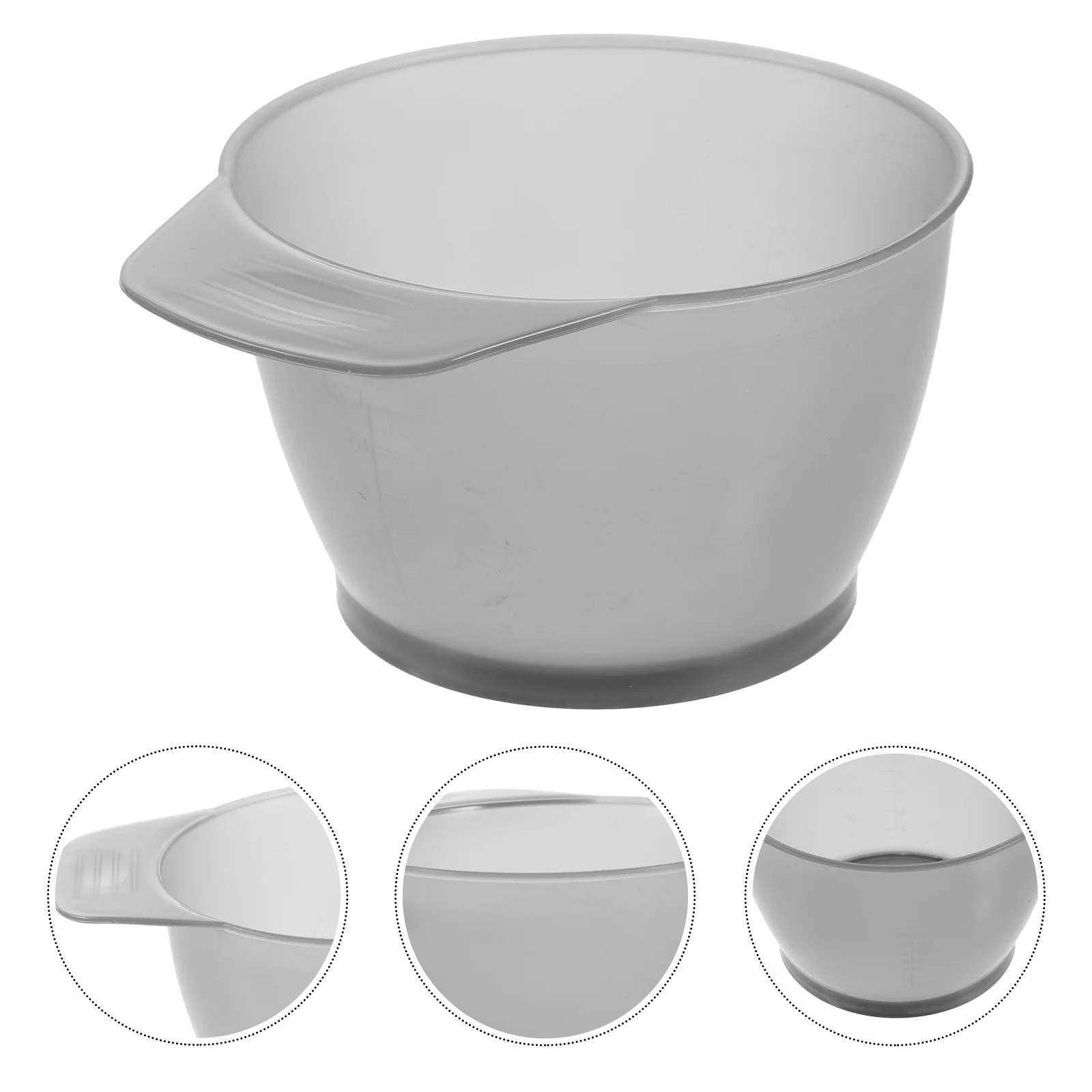 

Portable Tinting Bowl Plastic Hair Coloring Bowl Dyeing Scale Bowl Durable Dye Bowl for Home Salon Barber