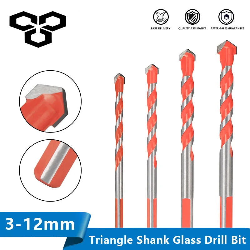 3-12mm Professional Tungsten Carbide Drill Bit Used for Drilling Glass Ceramic Tile Concrete Metal Drilling Tool Center Bit Set