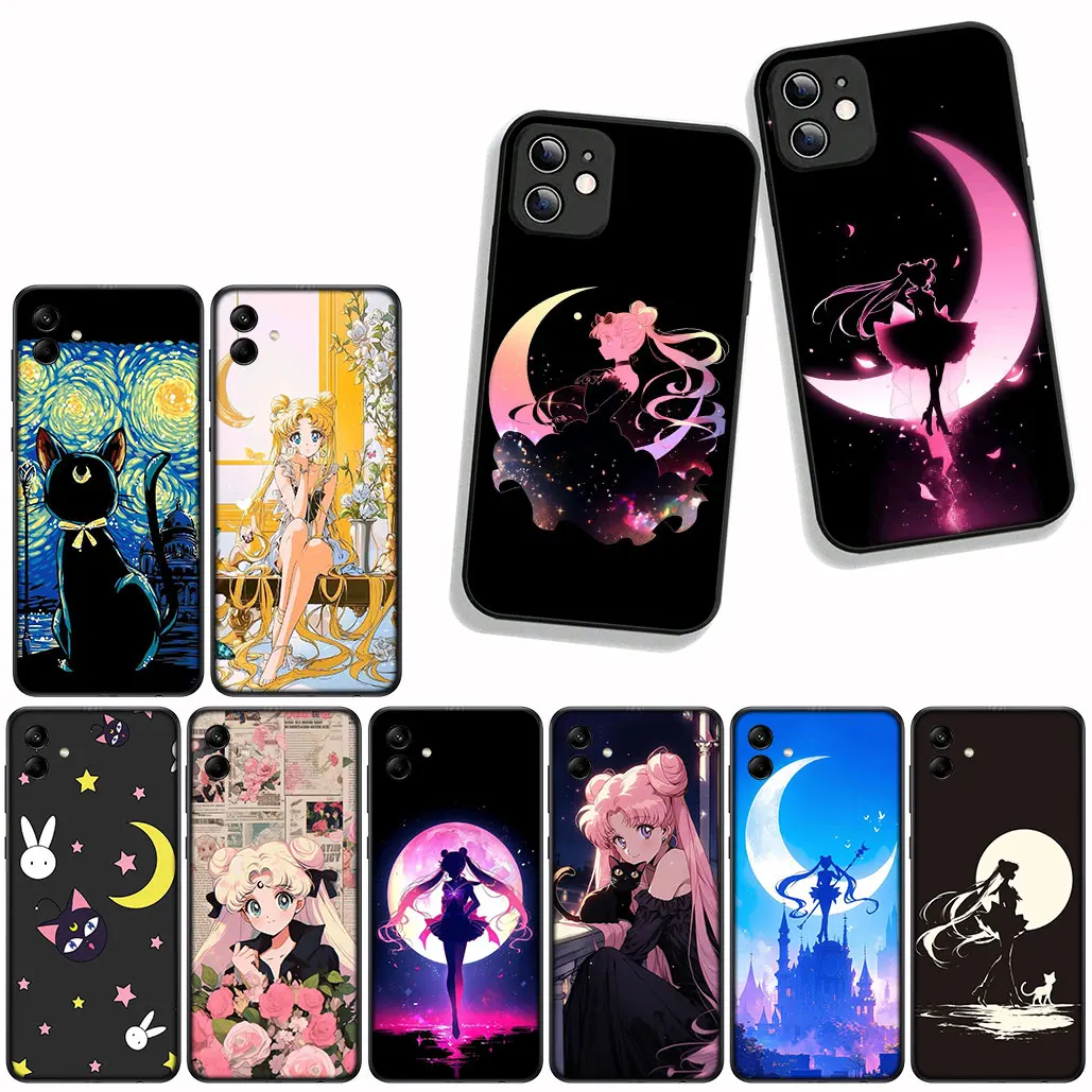Sailor Cat Girl Moon Phone Case - Stylish Protective Cover