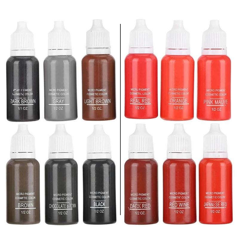 1pc Microblading Permanent Makeup Pigment Professional Tattoo Ink for Eyebrow Eyeliner Lips tattoo ink tattoo ink pigment tattoo ink kit