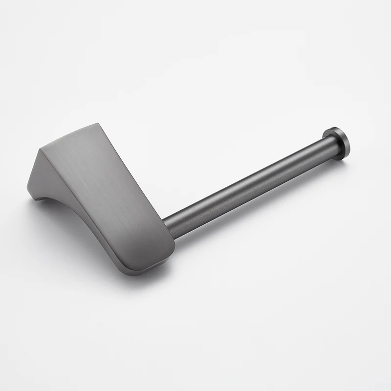 Toilet Paper Holder Bathroom Hardware Accessories Wall Mounted Zinc Alloy Gun Gray