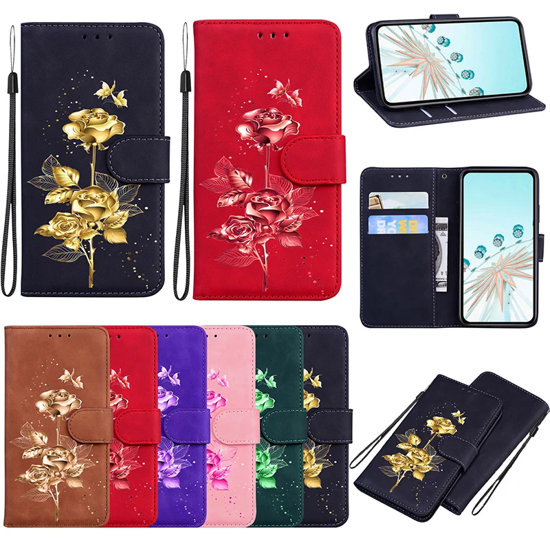 Leather Phone Case with Card Slot Wallet Cover