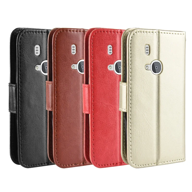Luxury Crazy Horse Leather Phone Case Skin, PU Material
