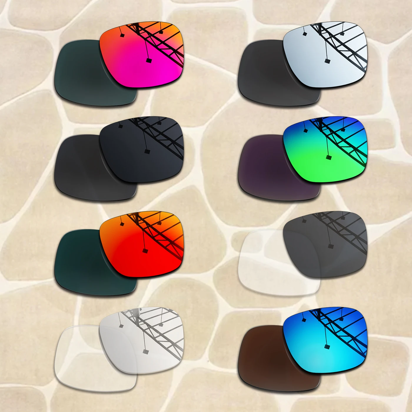 Premium Anti-Scratch Replacement Lenses for Wayfarer Sunglasses - 53mm