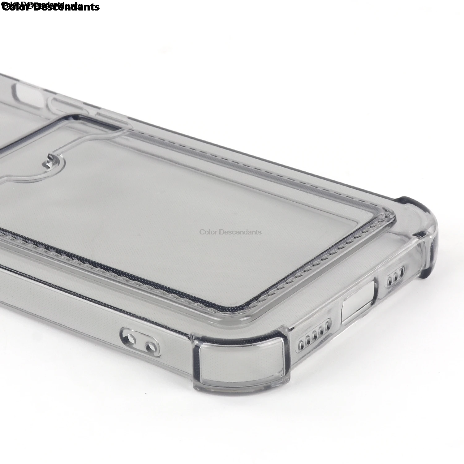 Shockproof Transparent Card Slot Phone Case with Soft Cover