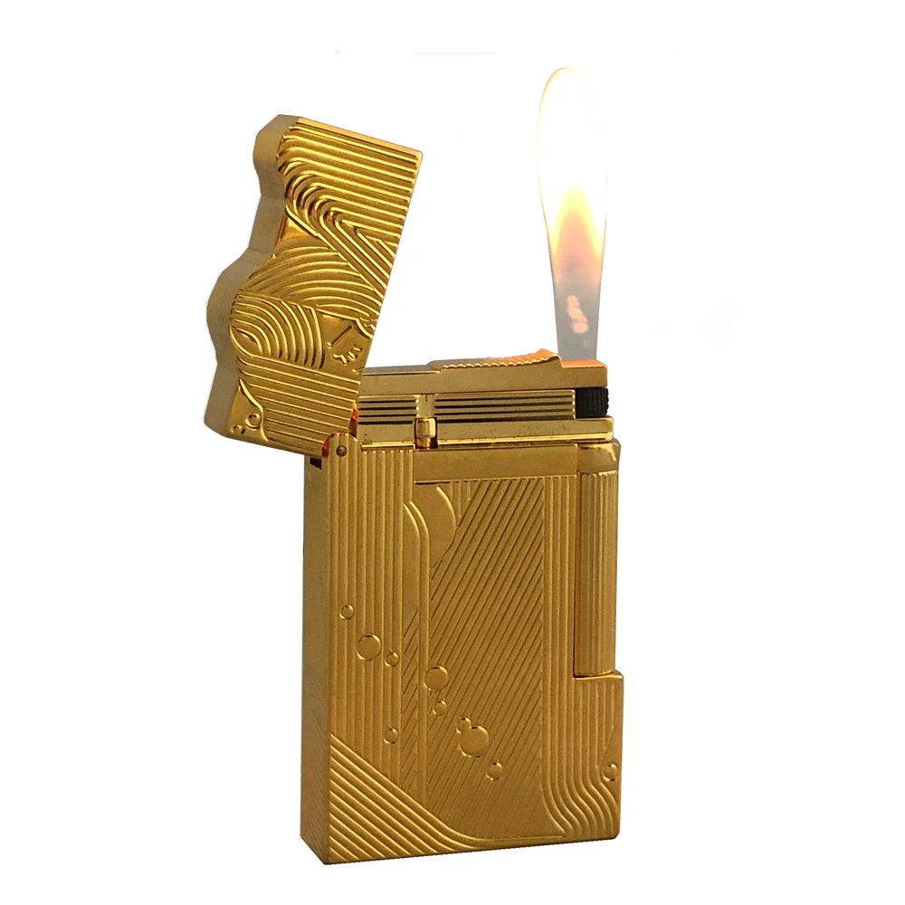 Cool Gold Sleep Mermaid Pattern Vintage Lighter Cigarette
