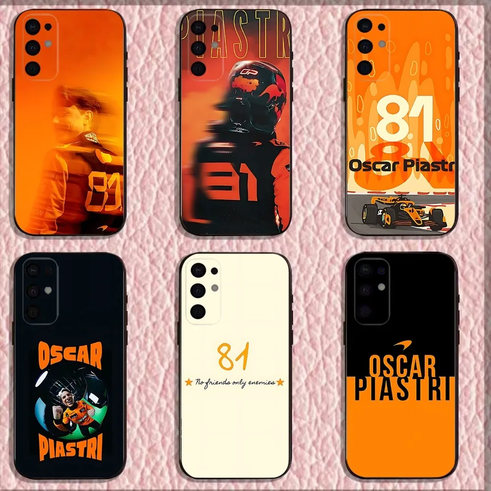 Oscar Piastri Inspired Black Phone Case Cover