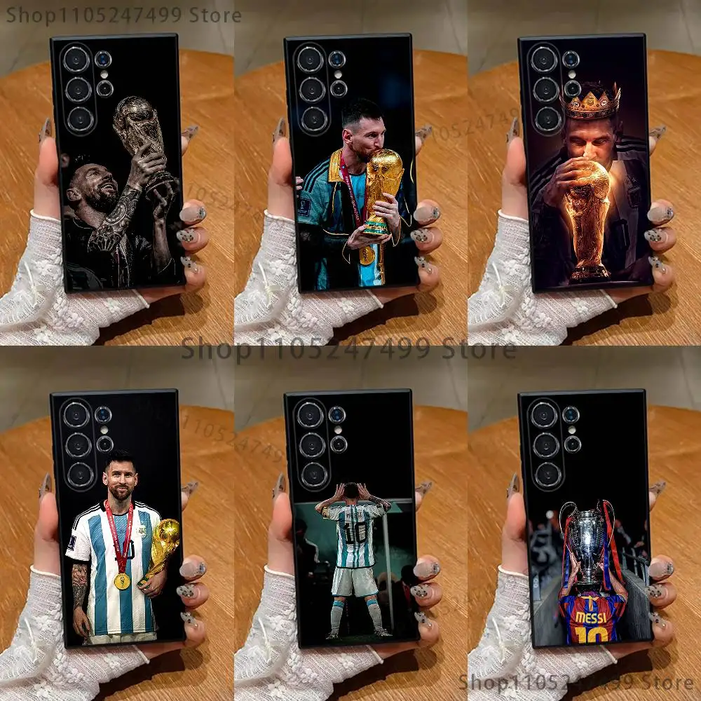 Football Star Black Soft Shell Phone Case