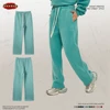 ZODF 2023 Men Casual Winter 350sm Fleece Pants Unisex Loose Soft Comfortable Sport Solid Straight Trousers HY0643 3
