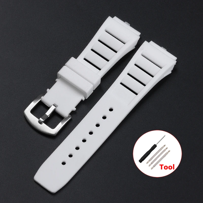 Premium Waterproof Silicone Sport Watch Strap - Soft Diving Rubber Bracelet