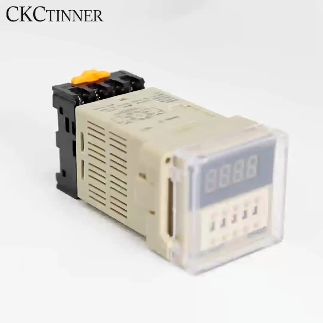 DH48S-S Relay - Precision Digital LED Timer for AC/DC DH48S-S2Z LCDディスプレイデジタル時間タイミング遅延リレー 0.1S-99H AC/DC12V ベース付き