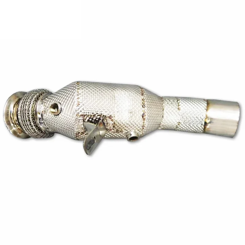 Head Section High flow Pipes branch downpipe Exhaust Pipe with catalyst for BMW M2 N55 3.0T -