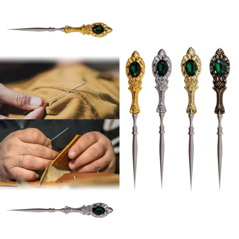Metal Sewing Awl Needlework Accessories for DIY Craft Leather