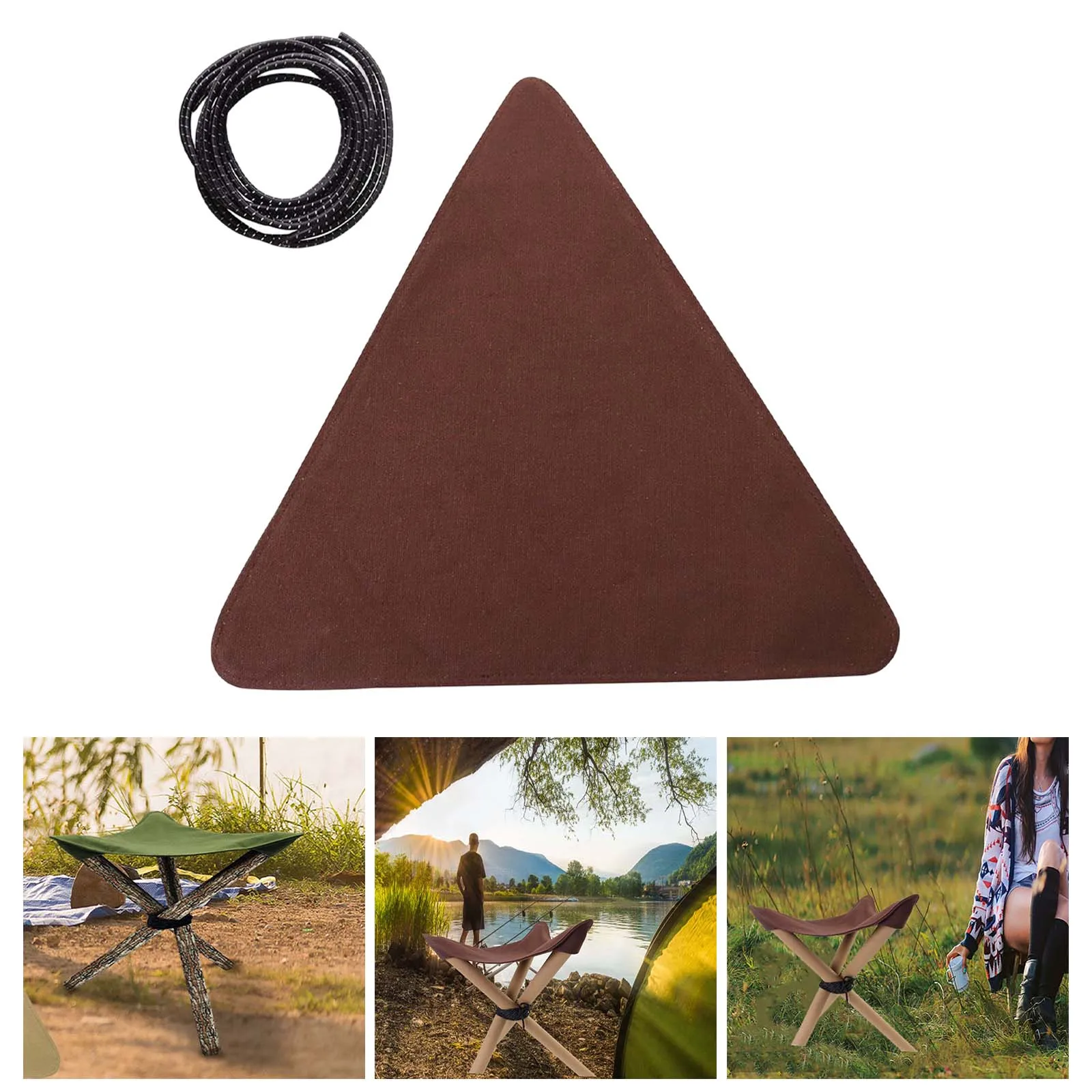 Tripod Stool Cloth Lightweight Picnic Camping Chair Cloth DIY Waterproof Portable Folding Camping Stool For Outdoor