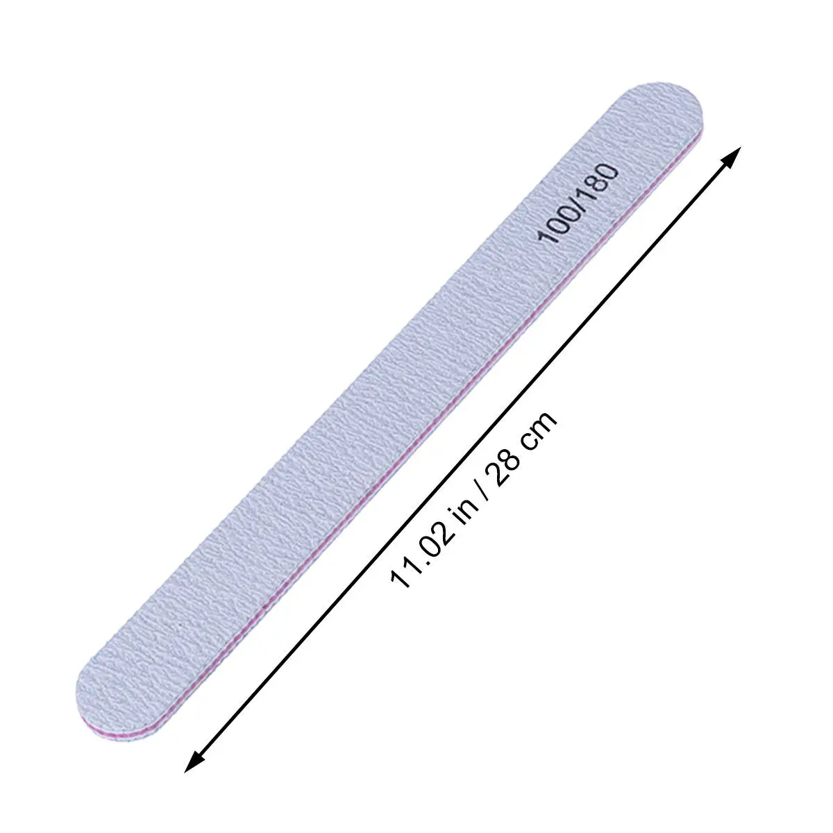 25개 양면 네일 파일 광택 바 여성용 소녀용 매니큐어 도구 사포 매끄러운 모양 자연스러운 인조 네일 아트