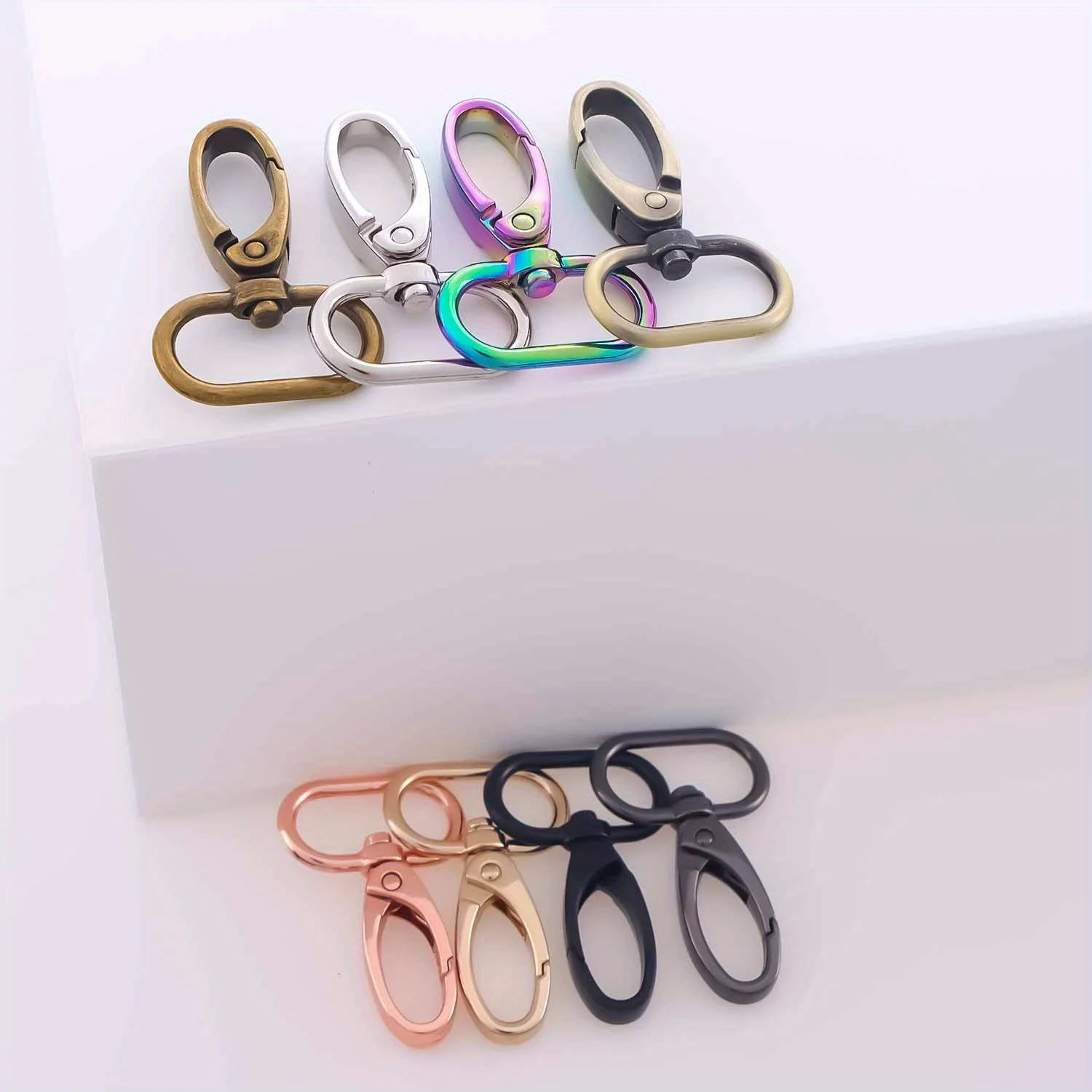 Swivel lobster clasp 5pcs Strap Bag Metal Buckles Webbing Belt Snap Hooks Keyring Carabiner DIY Accessories