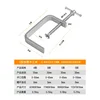 Woodworking Fixture G-type Steel Strong F-clip Board Flat Steel Clamping Device C-type Rocker Carpentry DIY Metal Fixed Clip 6