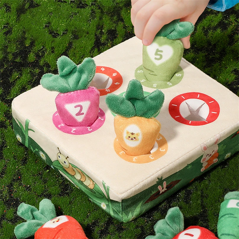 

Montessori Materials Carrot Number Learning Eudcation Toys For Kids 2 To 4 Years Old Fine Motor Skill Children Gift G85Y