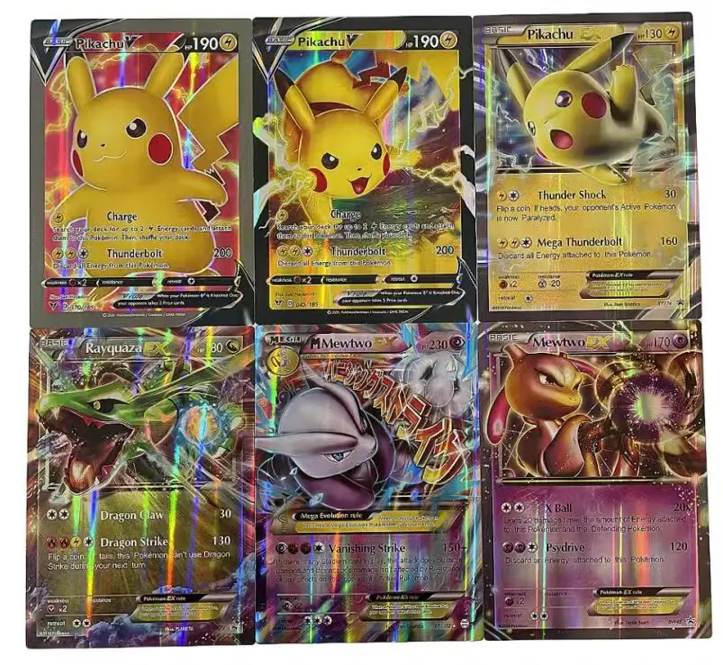 2024 Oversized Pokemon Kaarten 30 Stuks Jumbo Brieven Kaart Vmax Vstar Gx Arceus Pikachu Charizard Super Glanzende Zeldzame Kaart Verjaardagscadeau