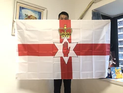 Premium Northern Ireland Flag - 90x150cm Ulster Design Polyester Banner - 90 x 150cm
