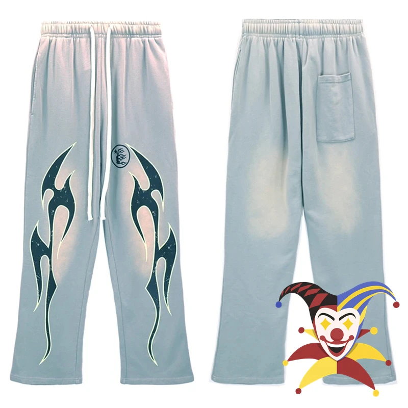 

Tie-dyed Hellstar Studios Sweatpants Men Women Washing Ash Jogger Drawstring Pants