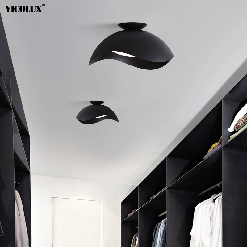 Led Chandelier Ceiling Chandelier Dimming Simple Black White Modern LED Chandelier Lights Living Dining Room Bedroom Pendant Bar Kitchen Lamps Indoor Lighting