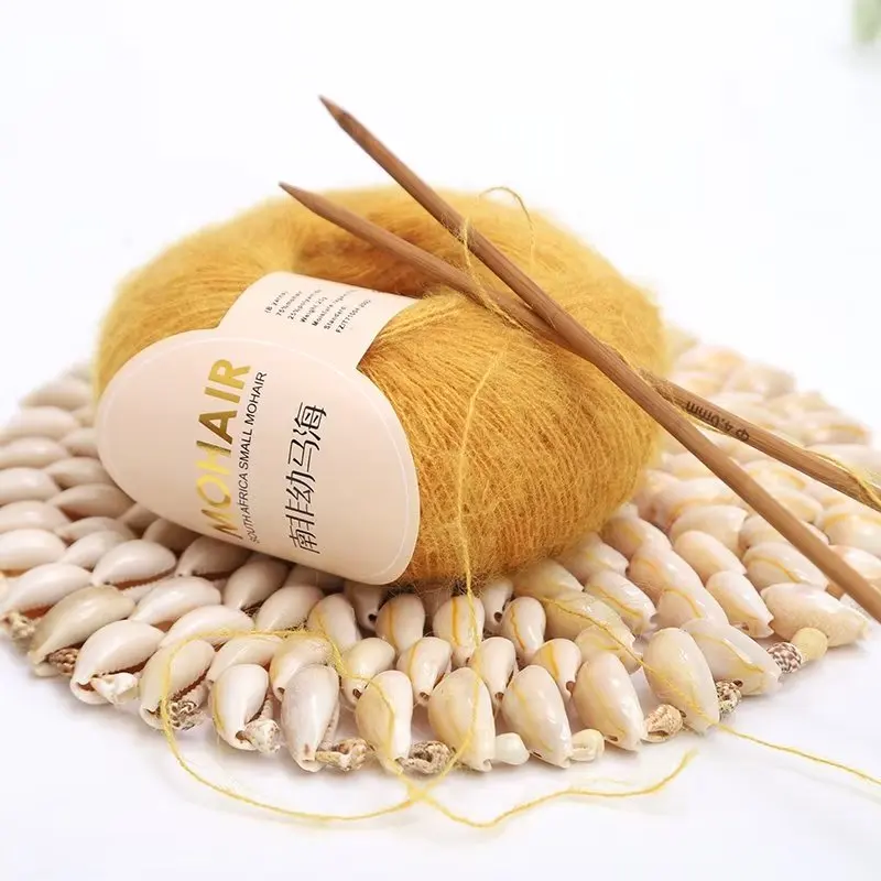 25g Mohair Yarn Extra Soft Warm Baby Wool Crochet Yarn for Hand Knitting Sweater Shawl Scarf DIY Material Supplies 3
