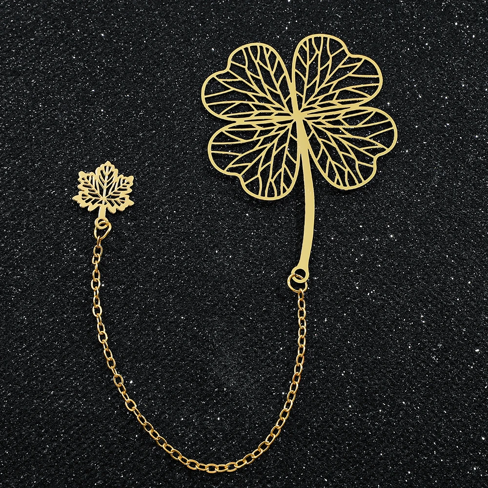 Metal Bookmark Bookmarks Stationery Supplies 1Pcs Handmade Flower Bookmark Sunflower & Lotus Brass For Book Lovers Reading Markers
