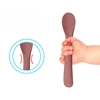 Food Grade Silicone Small Curved Spoon Baby Food Spoon Children Tableware Feeding Soft Spoon 2