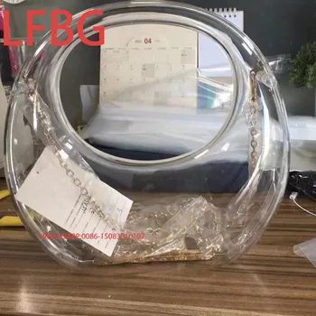 2025 Borse da sera stile hobo con pochette in acrilico trasparente trasparente di alta qualità