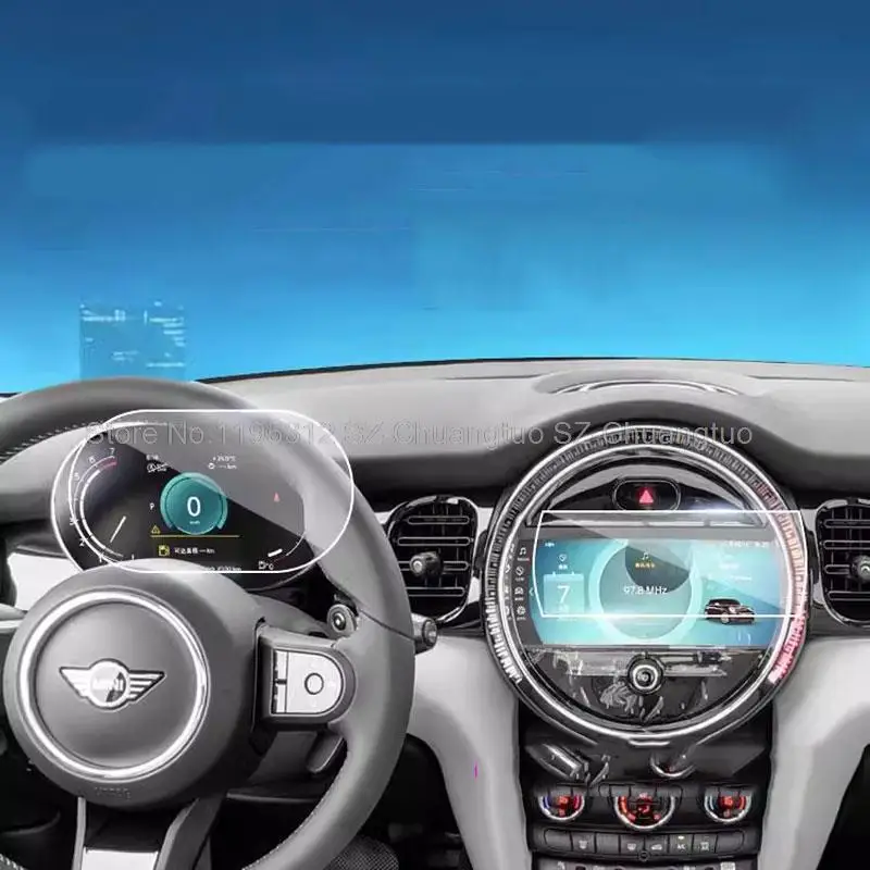 

Защита экрана из закаленного стекла для Mini Cooper Countryman 2022, 2023, 8,8 дюйма, Защитная пленка для GPS-навигации и инструментов
