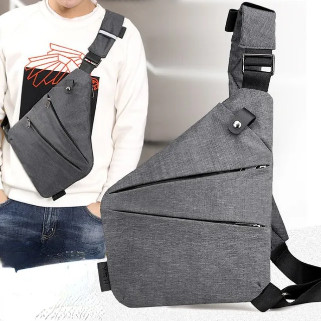 Travel Personal Anti-theft Crossbody Bag Sports Running Invisible Wallet Leisure Multi-functional Anti-splash Men's Chest Bag - Image 2