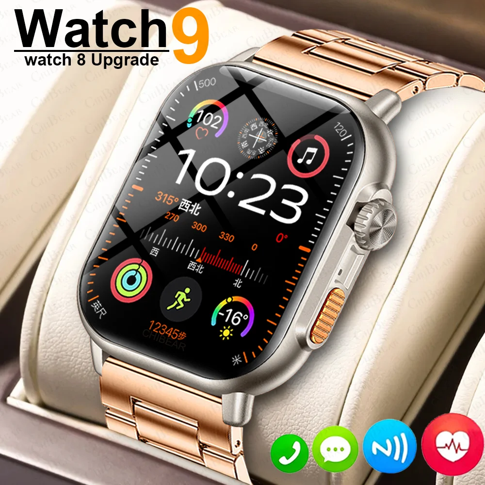 

NFC GPS Чат GPT Умные часы 9 Max Bluetooth Звонки Спорт Фитнес Трекер Настольный циферблат IP68 Водонепроницаемые умные часы Мужчины и женщины 2024NEW