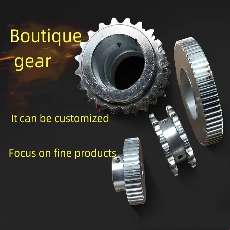 Customization Sprocket Gear Complete Collection Of Accessories Chain Mechanical Drive Dual Row Single Row Dual Drive