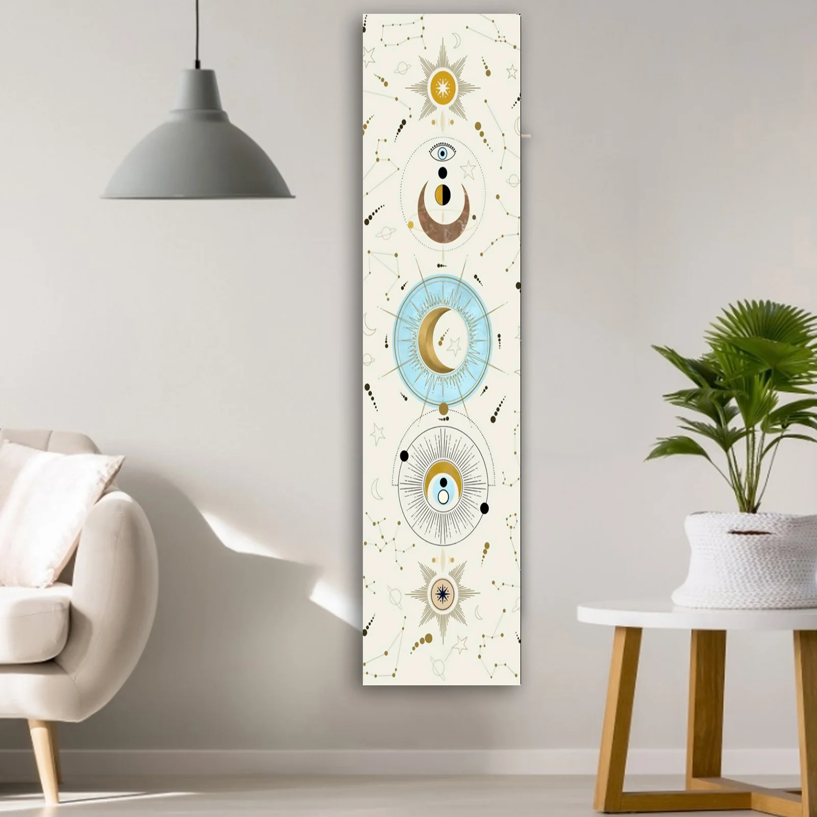 Moon And Sun Art Tapestry Stars Mandala Simple Fresh Living Room Bedroom Bathroom Wall Hangings Home Decoration Decor tapestry decor