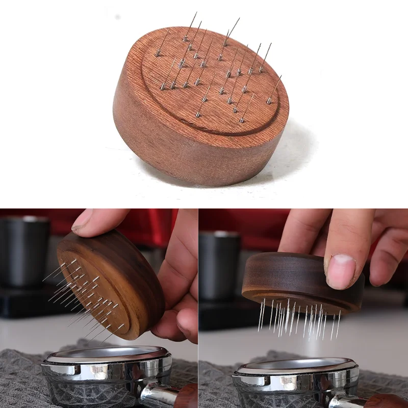 Coffee Needle Distributor Beech Walnut Wood Coffee Needle Tool Coffee  Stirrer Distribution Coffee Accessories Barista Tools - AliExpress