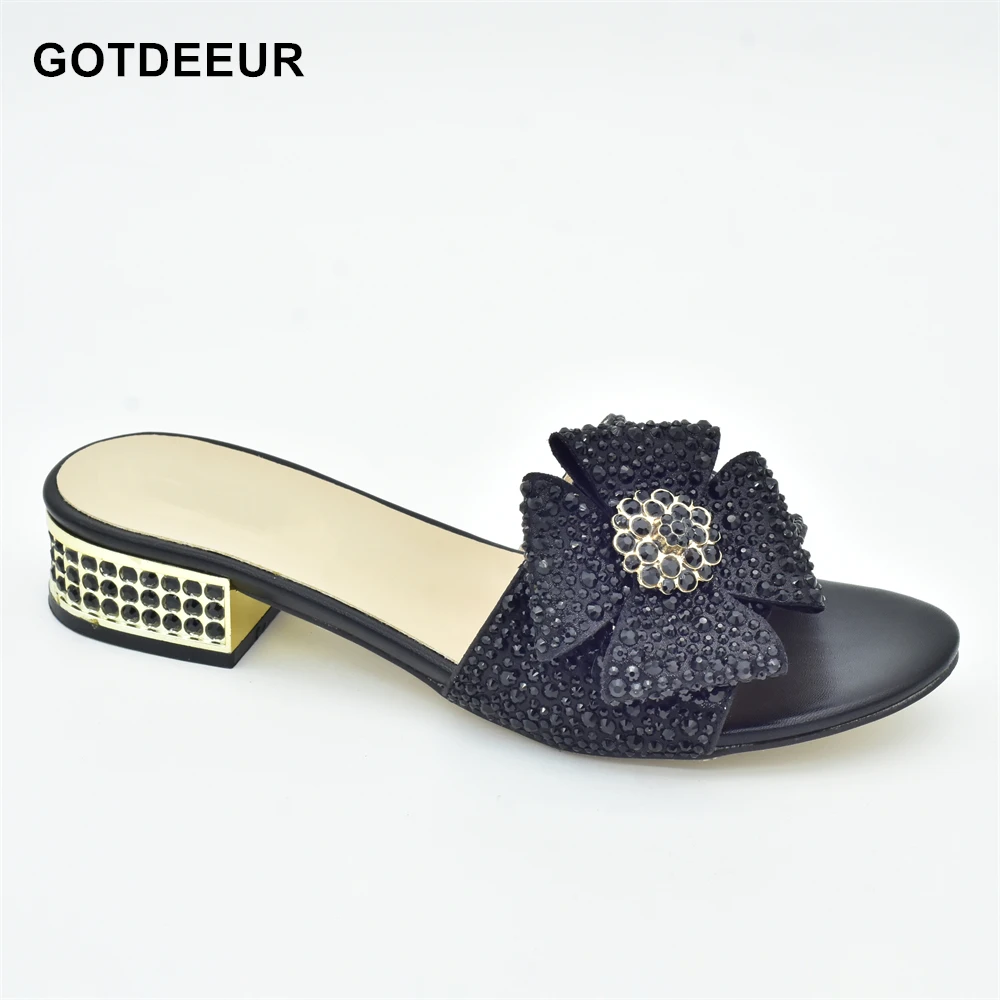 

Nerw Fashion Laies Summer Shoes High Heel Sandals Wedding Italian Women Party Shoes Decorated with Rhinestone Woman Shoes