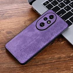Leather Elite Shockproof Phone Case - Soft Protective Shell for Honor 200 (PURPLE)
