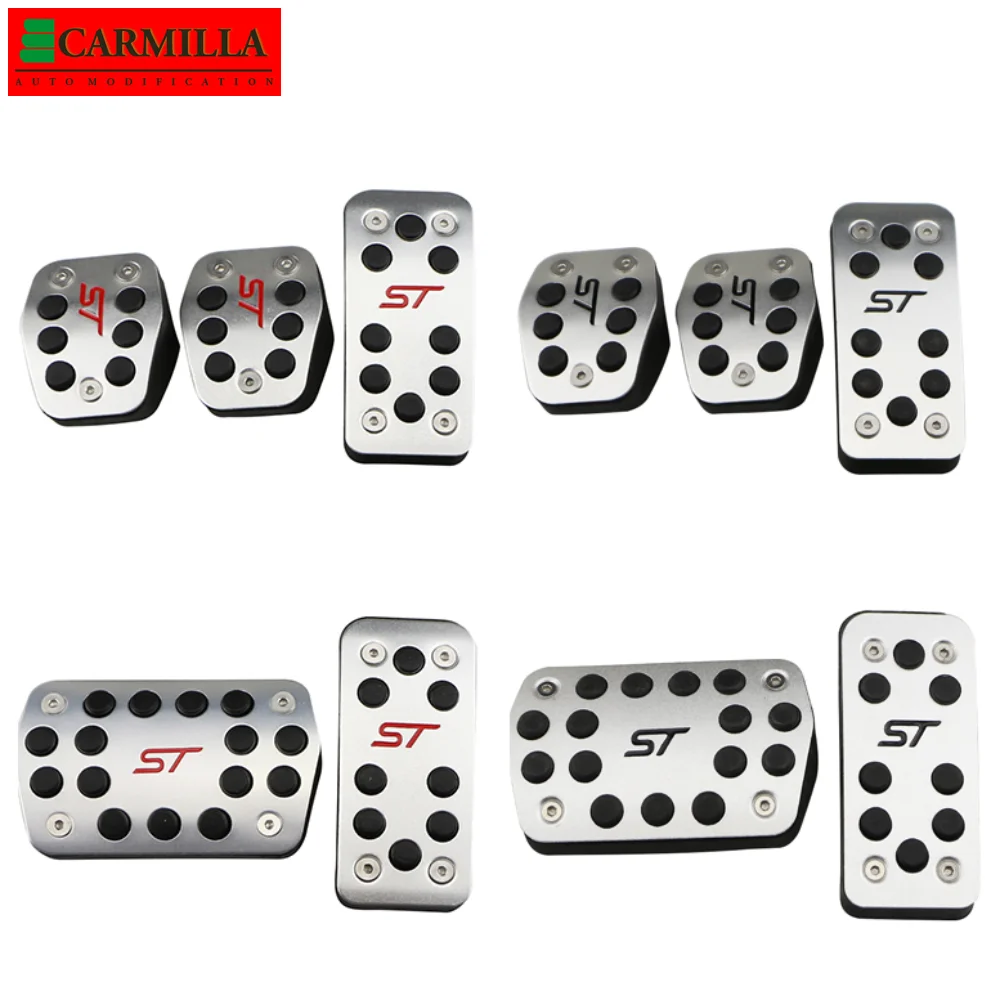 Pédales De Voiture En Acier Inoxydable Pour Ford Ranger Everest 2015 – 2022, Couvercle De Pédale De Ein à Gaz Et Carburant, Coussinet Antidérapant, 2 Pièces