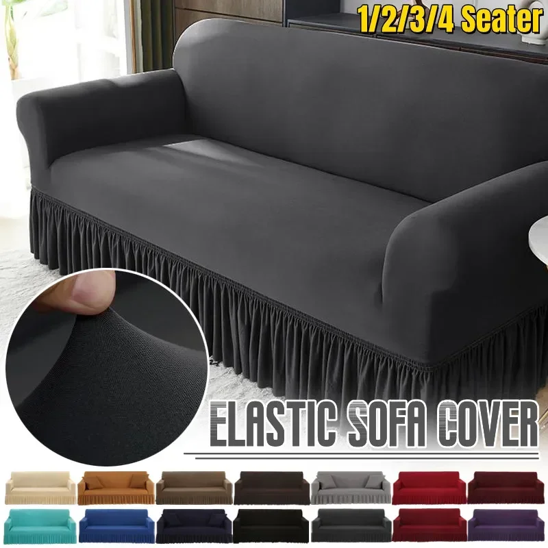

Plaid Seersucker Sofa Cover for Living Room Stretch Sofa Slipcover for Home Armchair Cover 1/2/3/4 Seat Corner Sofa Couch Cover