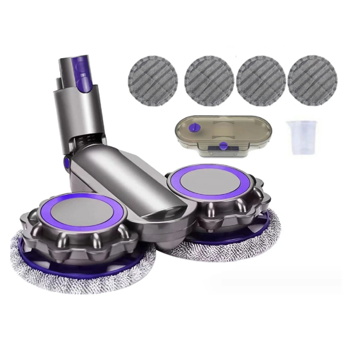 

For Dyson V6 V7 V8 V11 V10 V15 Vacuum Cleaner Attachment Electric Floor Mop Head with Water Tank +Mops + Measuring Cup