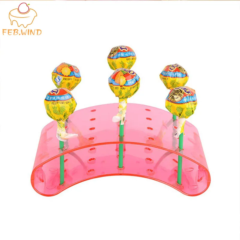 20 Holes Acrylic Lollipop Stand/Holder/Base Lollipop Display Stand Cake Pop Drying Stands for Candy Buffet 362