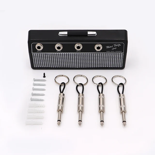 Fender Blues Zenei Kulcstároló Doboz Jack Rack Key Holder Gitár Kulcstartó Fogas Falra Szerelt Vintage Horog Az Otthoni Dekorációhoz - Image 6